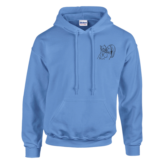 Stitch It to Me: Personalized Embroidered Line Art Hoodie