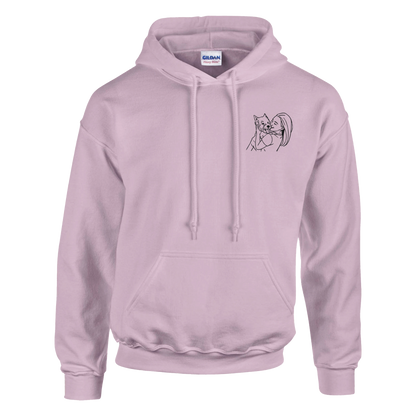 Stitch It to Me: Personalized Embroidered Line Art Hoodie