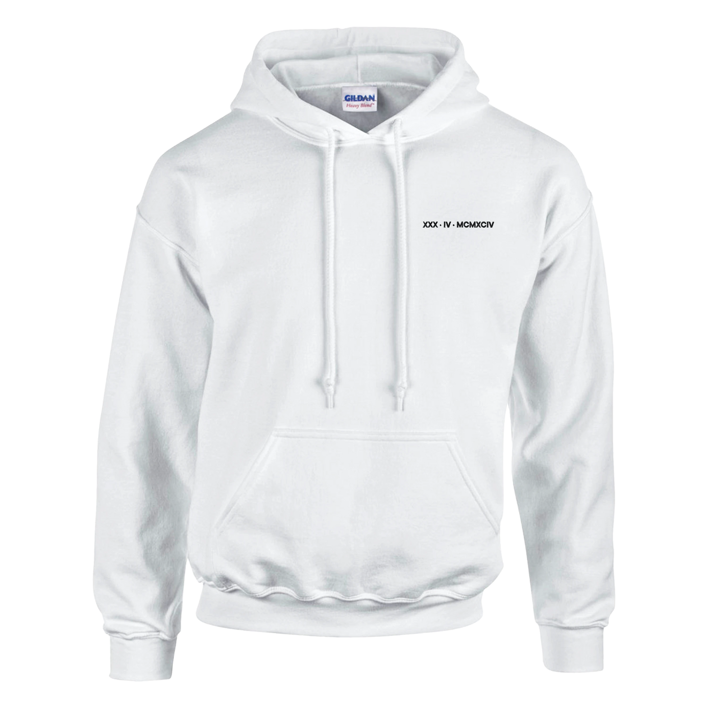 Custom Embroidered Hoodie – Special Date in Roman Numerals