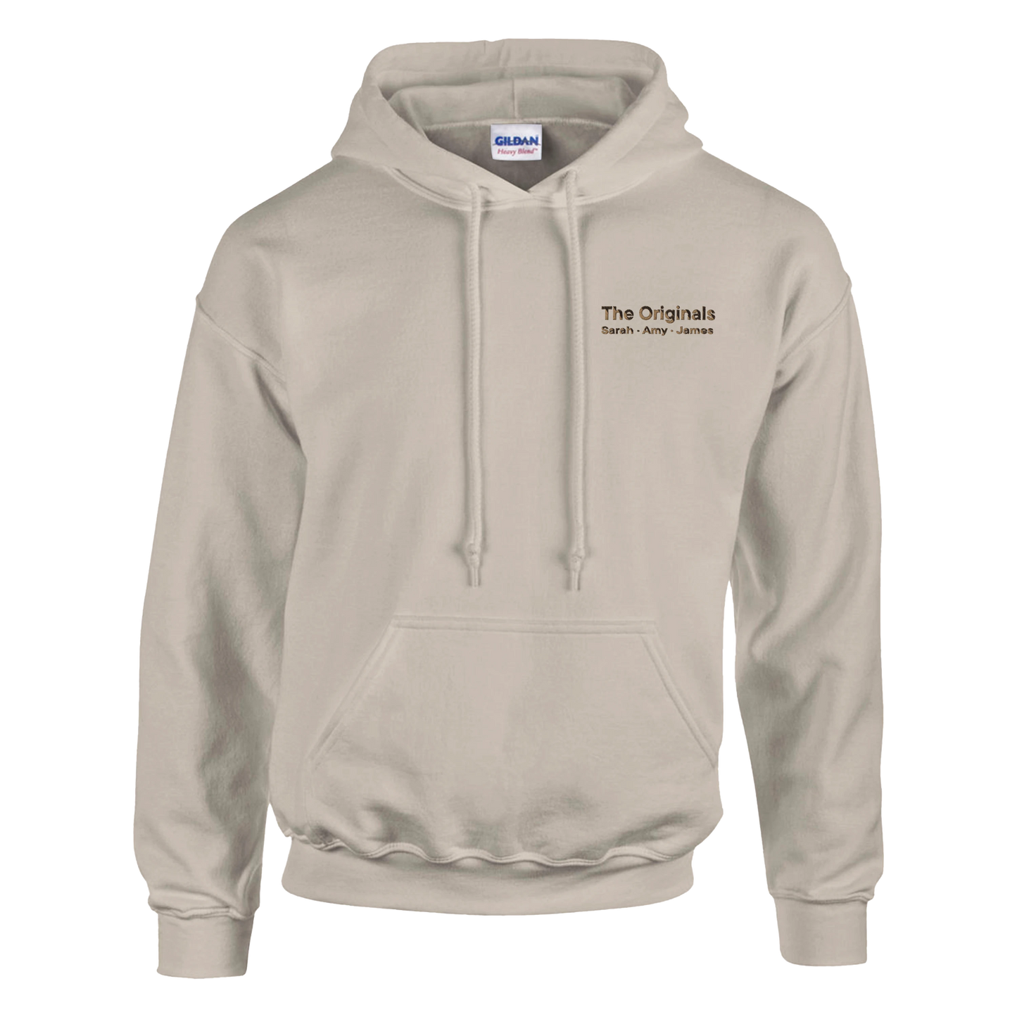Custom Friends Hoodie — Inner Circle Minimalist Embroidery