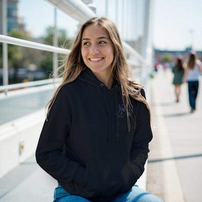Stitch It to Me: Personalized Embroidered Line Art Hoodie