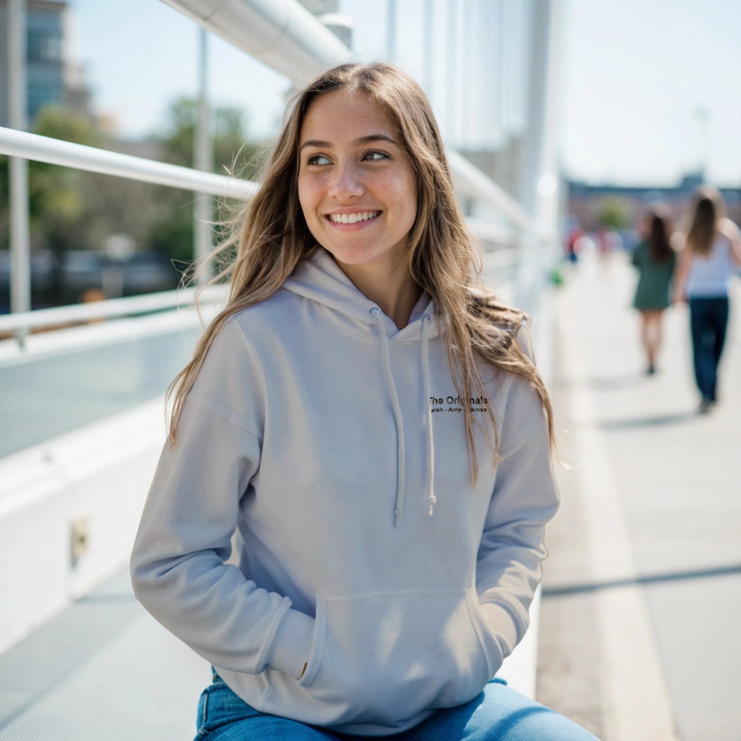 Custom Friends Hoodie — Inner Circle Minimalist Embroidery