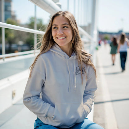 Stitch It to Me: Personalized Embroidered Line Art Hoodie