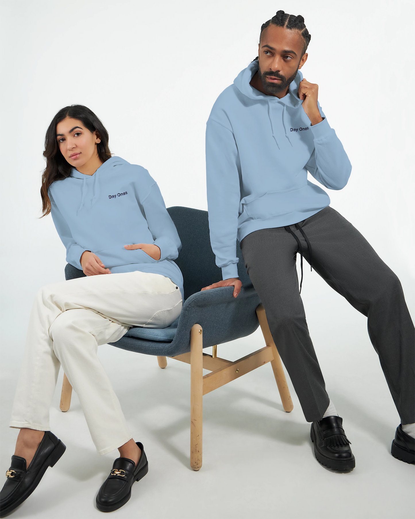 Custom Friends Hoodie — Inner Circle Minimalist Embroidery