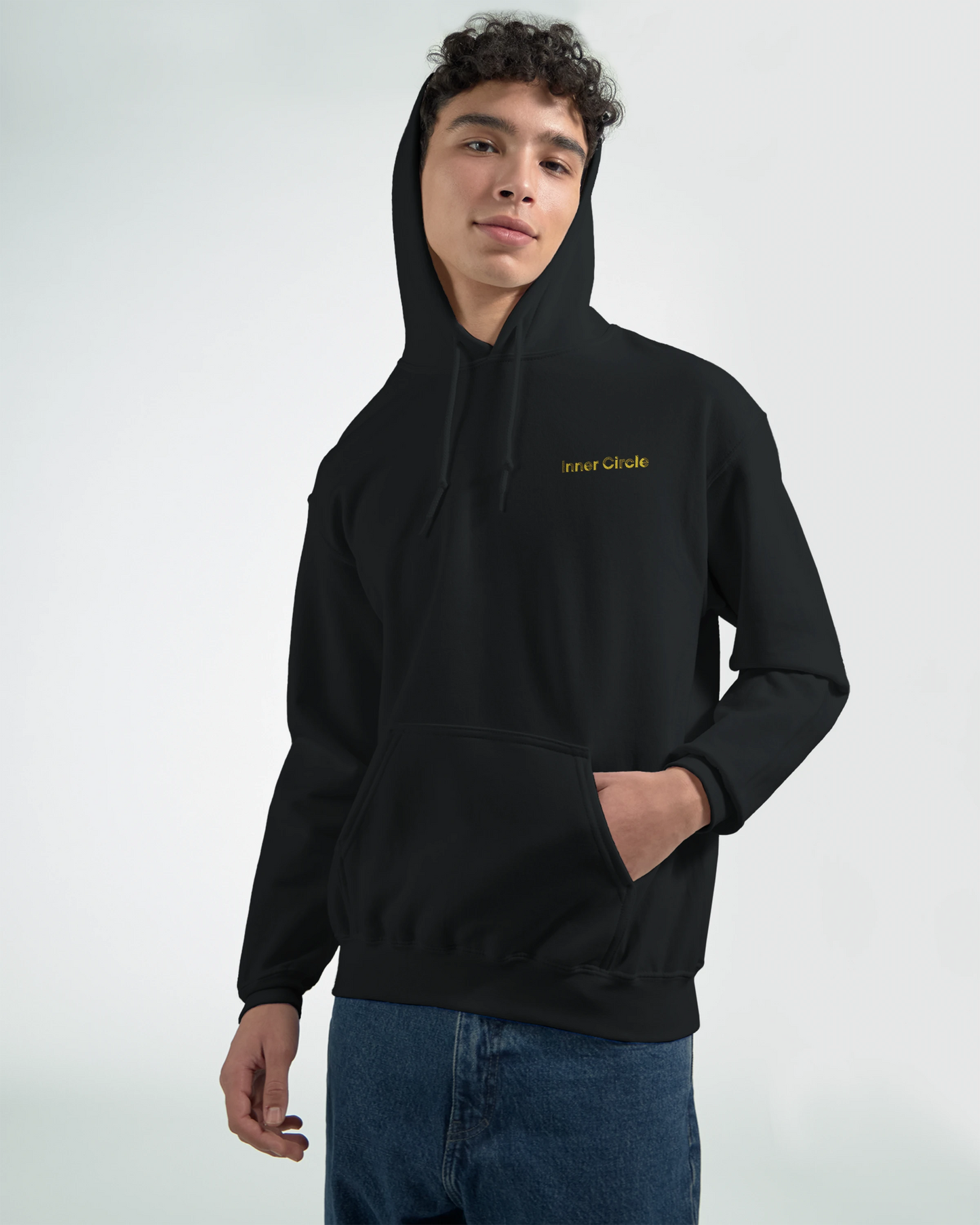 Custom Friends Hoodie — Inner Circle Minimalist Embroidery